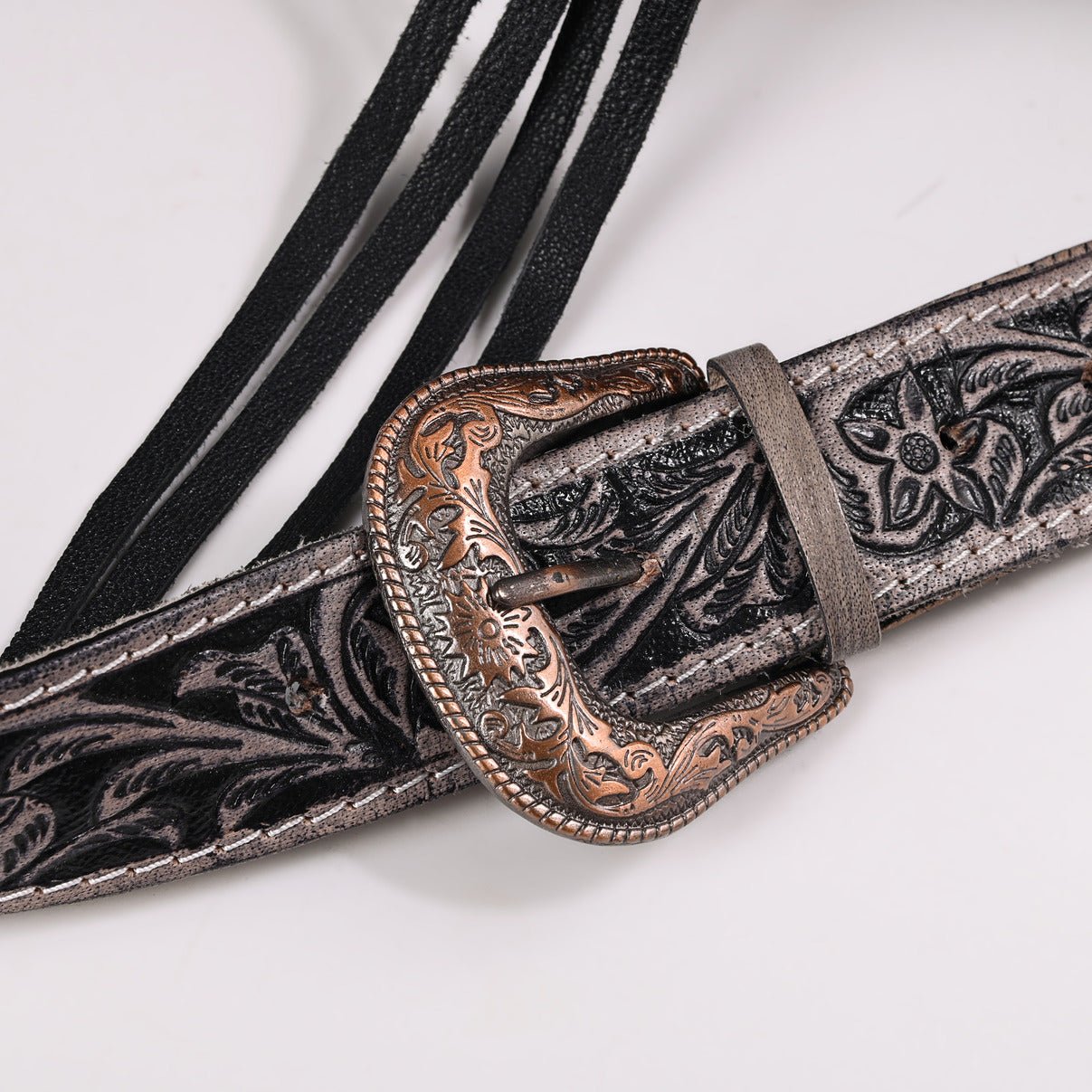 HushaHide Genuine Leather Western Handbag for Women – Hand Tooled Design, Large Size - HUSHAHIDE