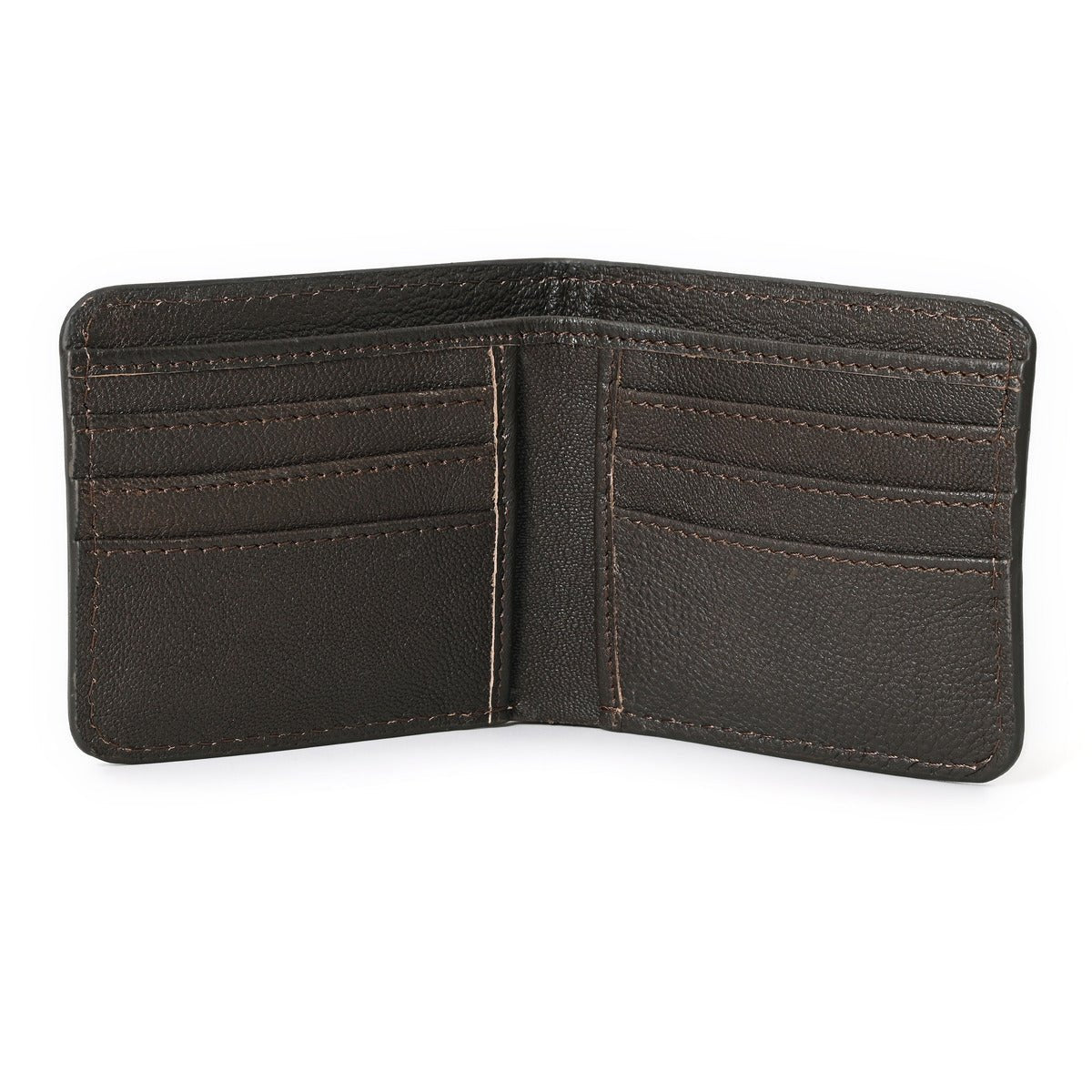 HushaHide Handcrafted Genuine Leather Wallet for Men – Tooled Design, Bifold, Vintage Finish - HUSHAHIDE