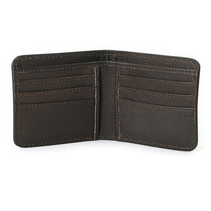 HushaHide Handcrafted Genuine Leather Wallet for Men – Tooled Design, Bifold, Vintage Finish - HUSHAHIDE