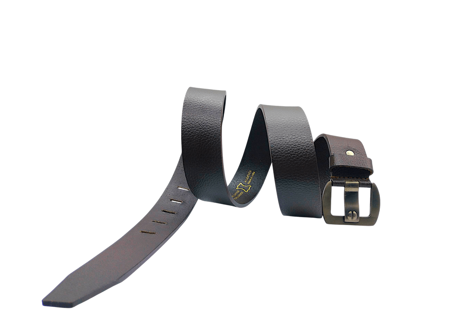 HushaHide Men's Genuine Leather Belt | 1.5 Inch Thick Strap | Stylish metal Buckle | Formal & Casual Wear - HUSHAHIDE