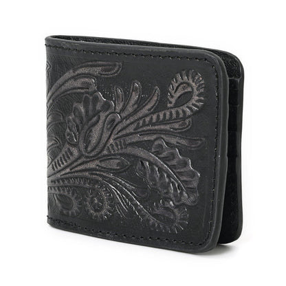 HushaHide™ Rustic Leather Wallet – Perfect Gift for Men, Handcrafted in India - HUSHAHIDE