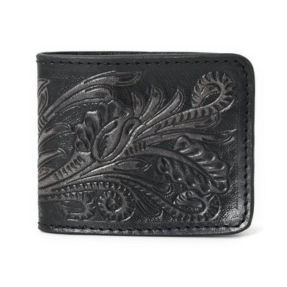 HushaHide™ Rustic Leather Wallet – Perfect Gift for Men, Handcrafted in India - HUSHAHIDE