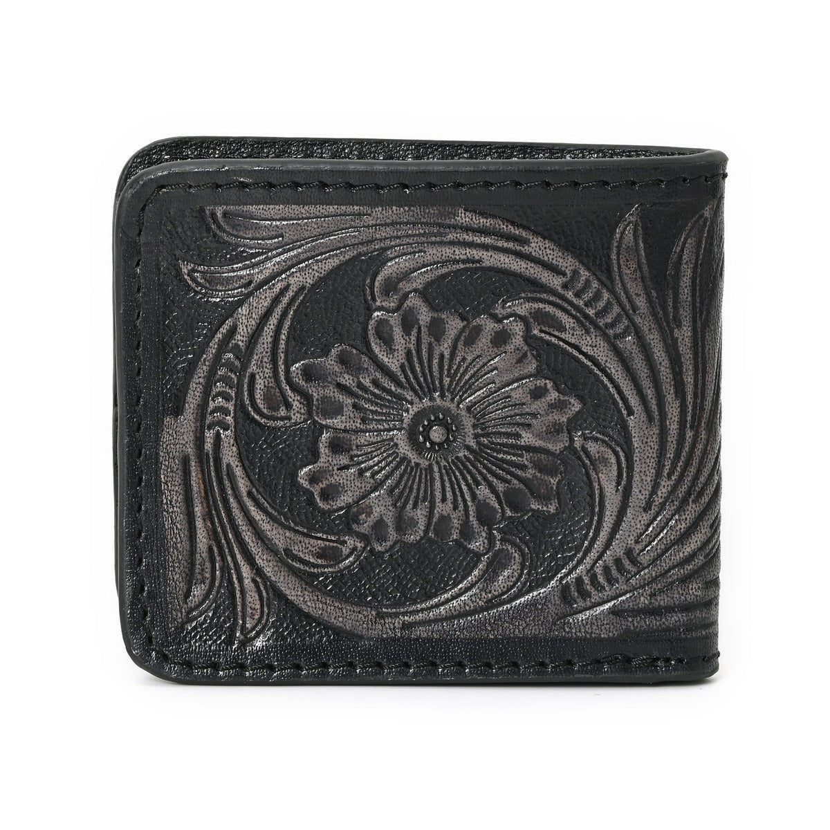 HushaHide™ Rustic Leather Wallet – Perfect Gift for Men, Handcrafted in India - HUSHAHIDE