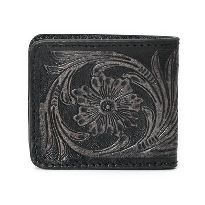 HushaHide™ Rustic Leather Wallet – Perfect Gift for Men, Handcrafted in India - HUSHAHIDE