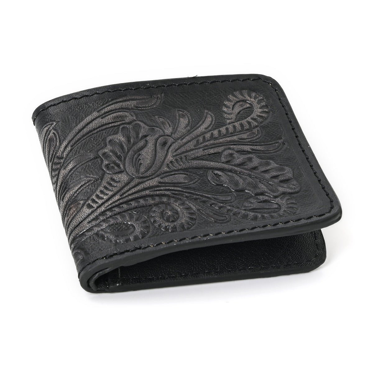 HushaHide™ Rustic Leather Wallet – Perfect Gift for Men, Handcrafted in India - HUSHAHIDE