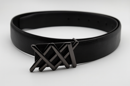 Hushahide Unisex PU Leather Belt | Durable Push Pin Buckle | Lightweight & Vegan Friendly | Free Size 46 Inch